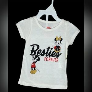 Disney Junior Minnie and Mickey Besties Forever tee NWT